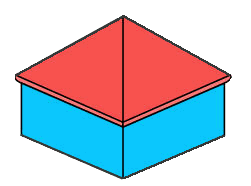 Hip roof example